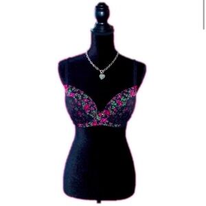 Betsey Johnson floral bra 36C